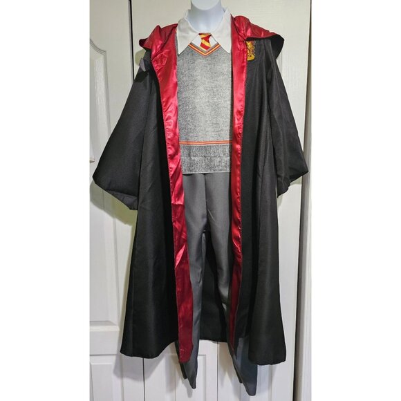 Harry Potter Deluxe Kids Costume Jumpsuit Robe Cloak Gryffindor Hogwarts 4-6 - Picture 1 of 8